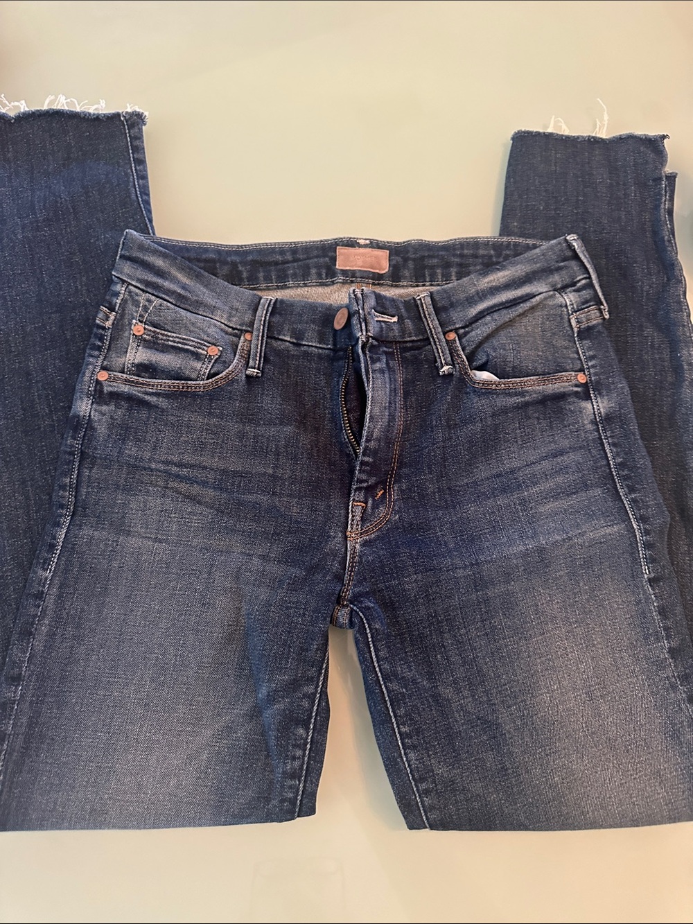 MOTHER Women's Dark Blue Skinny Jeans